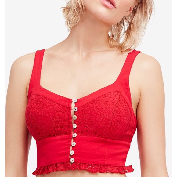 Free People Tops - ✨LAST CHANCE✨ Free People ‘Here I Go’ Lace Brami